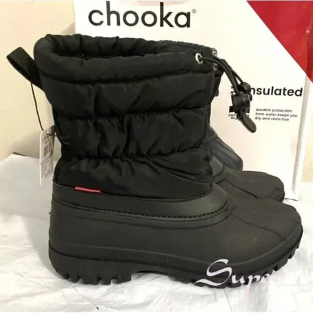 NEW Chooka Women's Nylon Puffer Insulated Mid-Calf Winter Snow Boots